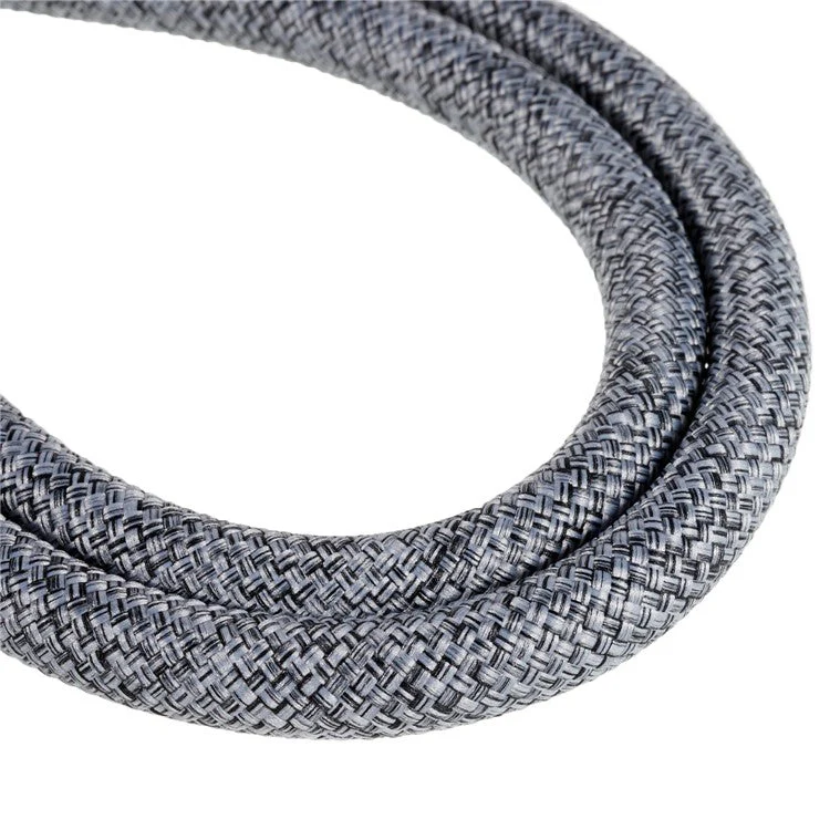 1.2m Thicken Mobile Phone Neck Shoulder Strap Anti-lost Phone Round Lanyard with Tether Tab - Dark Grey - Image 5