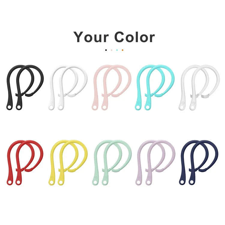 1 Pair Earphone Anti-lost TPU Rope Strap for Apple AirPods - Red - Image 2