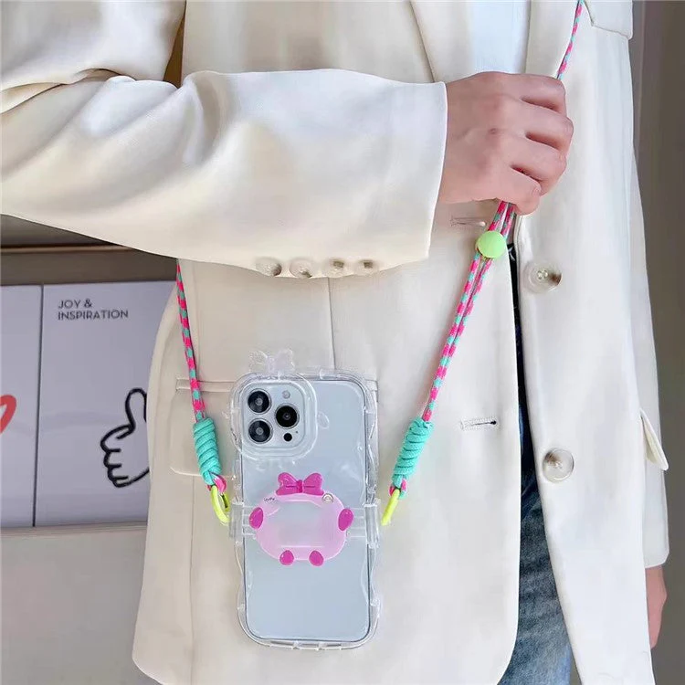 100cm Mobile Phone Chain Universal Double-Strand Rope Anti-Lost Hanging Cord with Tether Tab - Style B - Image 2