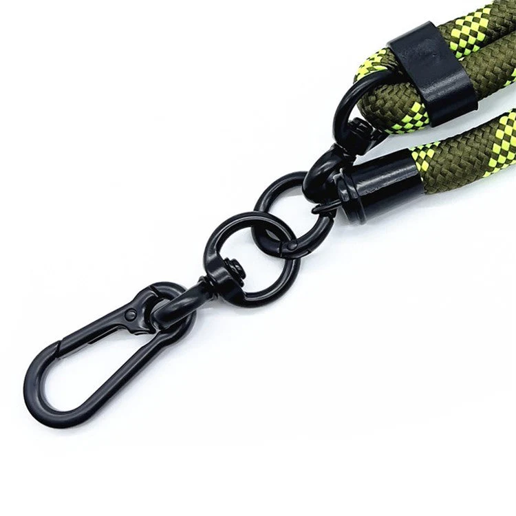 10mm Adjustable Phone Lanyard Anti-Lost Crossbody Cellphone Strap Neck Hanging Rope with Tether Tab - Black - Image 3