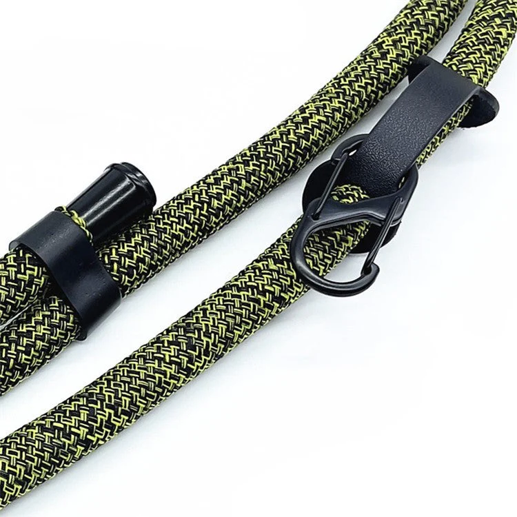 10mm Adjustable Phone Lanyard Anti-Lost Crossbody Cellphone Strap Neck Hanging Rope with Tether Tab - Black - Image 4