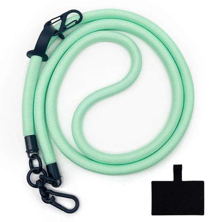 10mm Universal Phone Lanyard Neck Strap Polyester Hanging Rope with Tether Tab - Mint Green