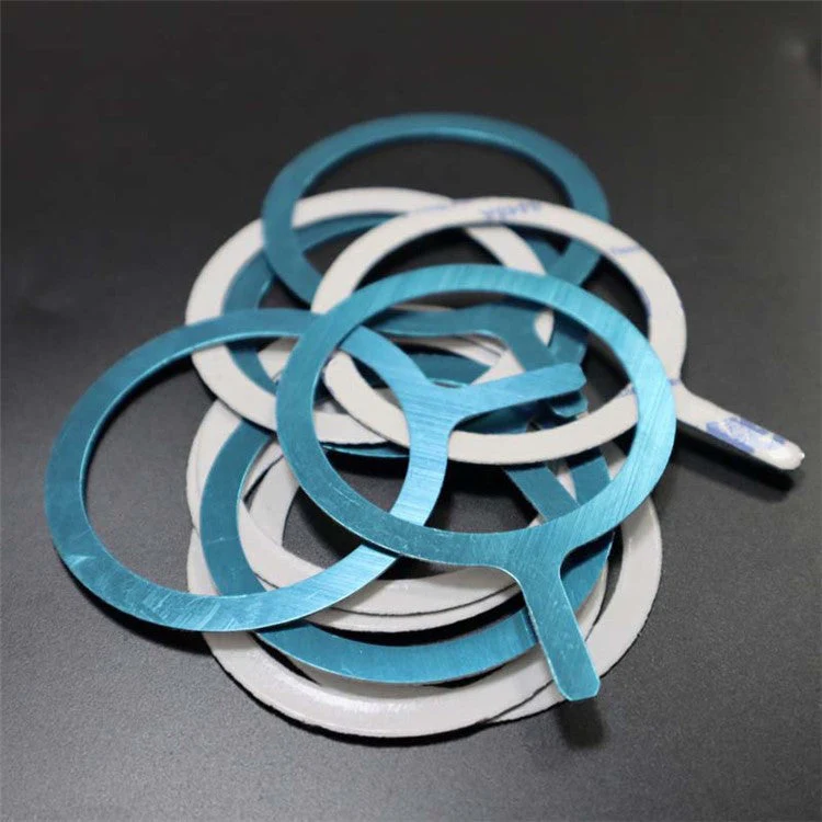 10Pcs Metal Ring Sticker Compatible with MagSafe Magnetic Wireless Charging Ring - Black - Image 3