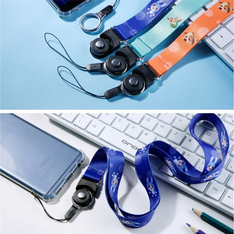 10Pcs / Pack Chinese Zodiac Printed Detachable Finger Ring Rope Rotating Buckle Lanyard Mobile Phone Name Tag Neck Strap - Dragon - Image 3