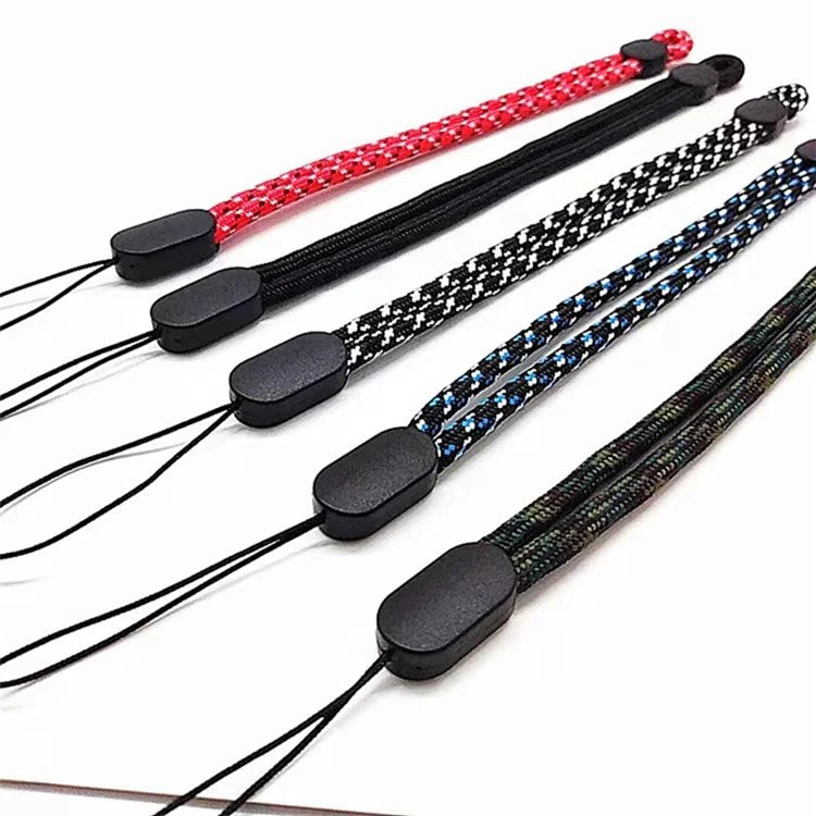 10Pcs / Pack Mobile Phone Anti-drop Adjustable Wrist Rope Cellphone Case Flashlight Power Bank Lanyard - Black - Image 6