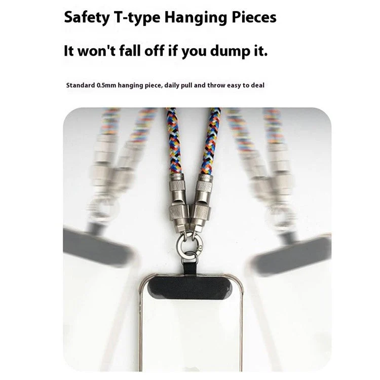 120cm 2 in 1 Phone Strap Type-C to Type-C 60W Rechargeable Phone Lanyard Charging Cable - Image 6