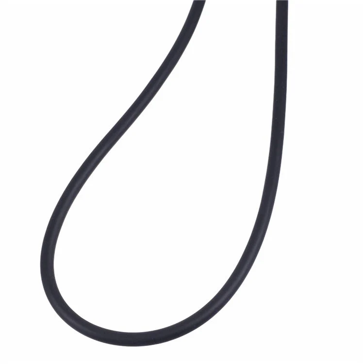 120cm Crossbody Phone Lanyard Silicone Shoulder Strap Type-C to Lightning Charging Cable - Black - Image 5