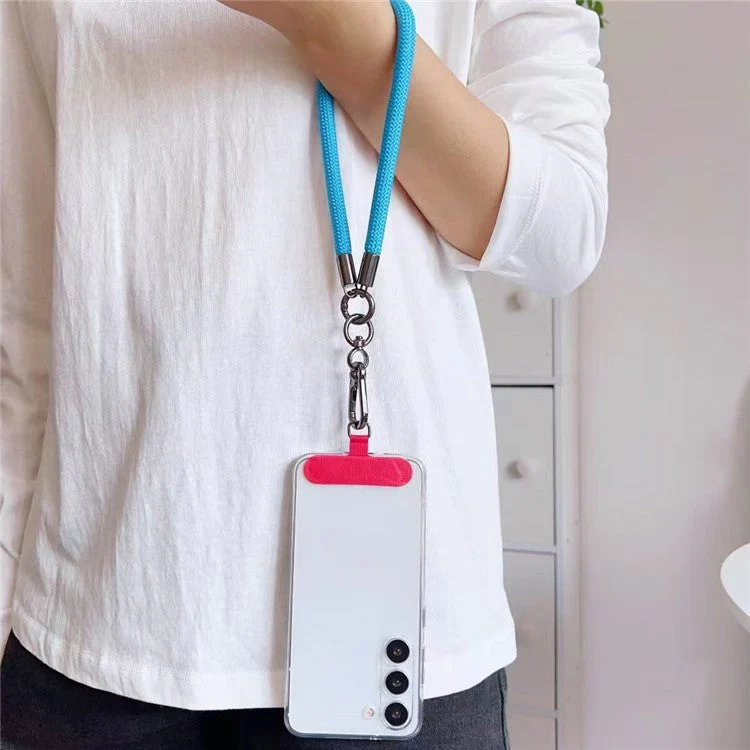 150cm 2 in 1 Long Short Lanyard Phone Crossbody Strap with Tether Tab, Diameter: 8mm - Style K - Image 3