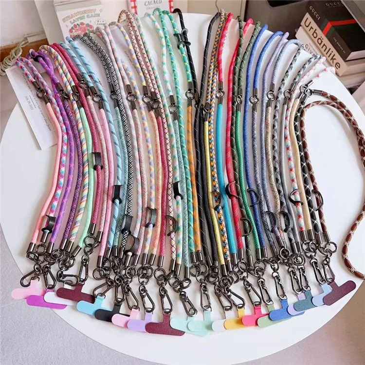 150cm 2 in 1 Long Short Lanyard Phone Crossbody Strap with Tether Tab, Diameter: 8mm - Style K - Image 5