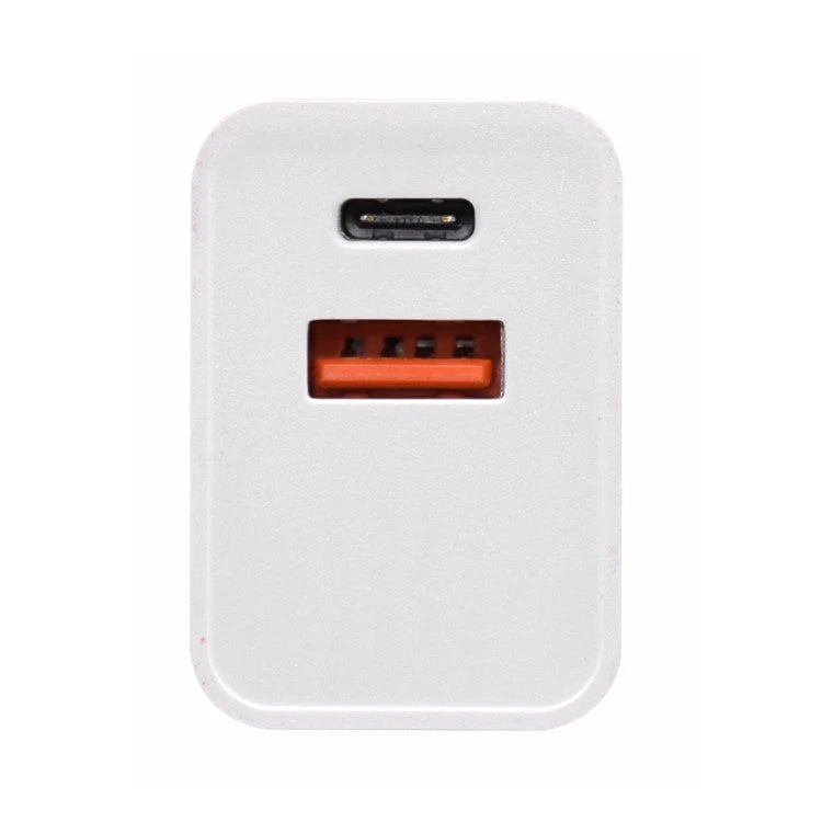 18W USB + Type-C Dual Ports Quick Charge Travel Charger - EU Plug - Image 8