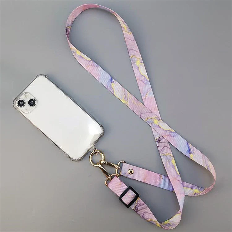 20mm Mobile Phone Strap 33.5-60cm Adjustable Cell Phone Lanyard with Tether Tab - Style E - Image 3