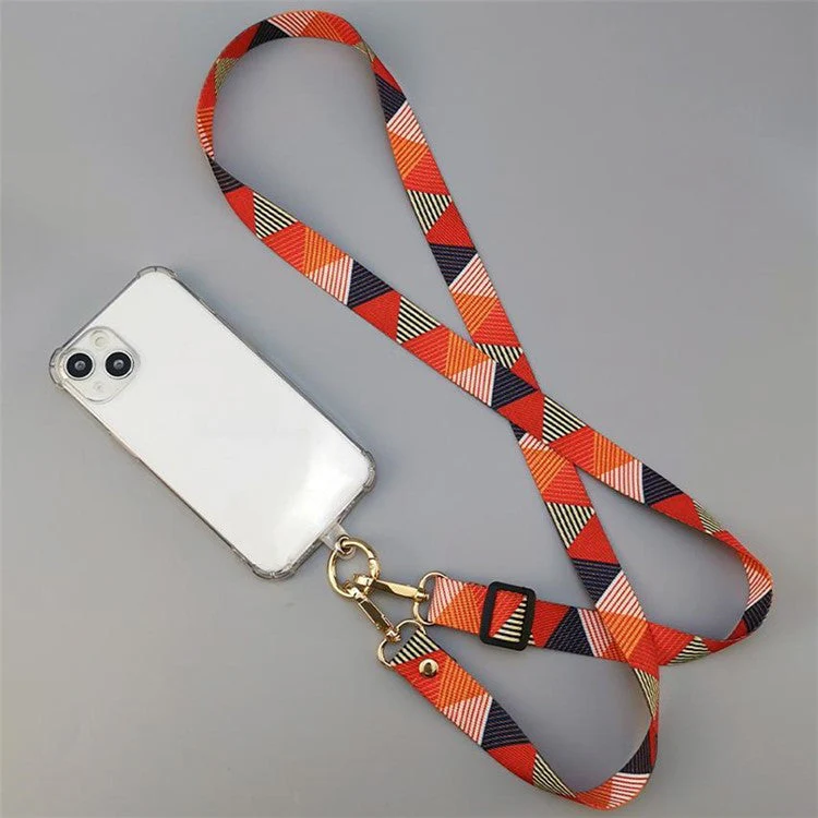 20mm Mobile Phone Strap 33.5-60cm Adjustable Cell Phone Lanyard with Tether Tab - Style F - Image 3