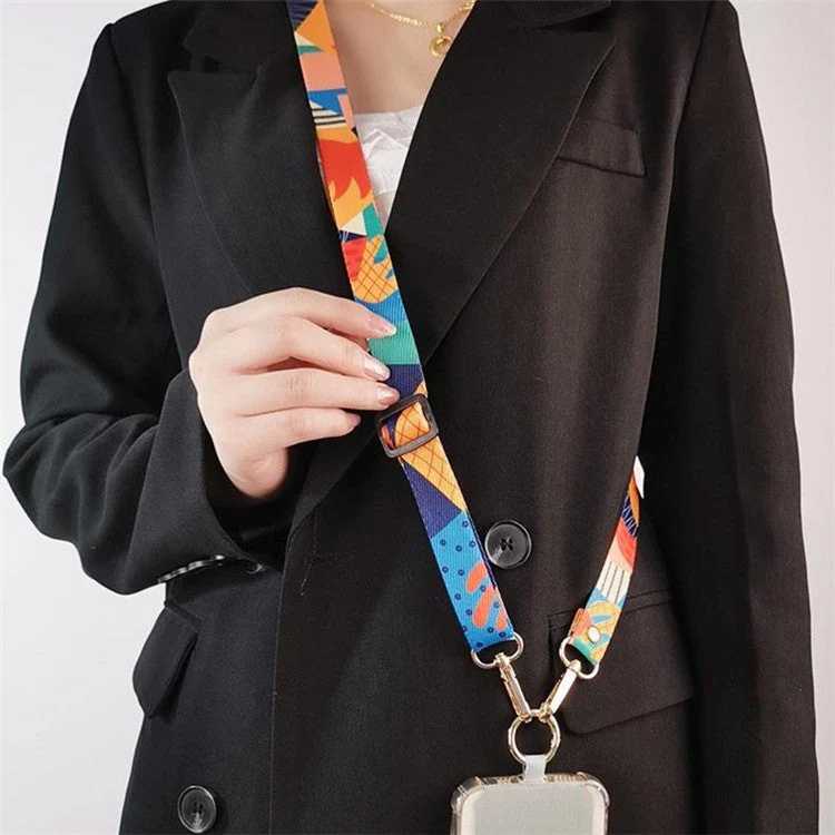 20mm Mobile Phone Strap 33.5-60cm Adjustable Cell Phone Lanyard with Tether Tab - Style M - Image 2