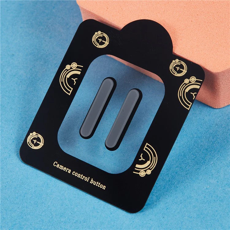 2Pcs Camera Touch Button Protector For iPhone 16 / 16 Plus / 16 Pro / 16 Pro Max Tempered Glass Film - Grey - Image 3