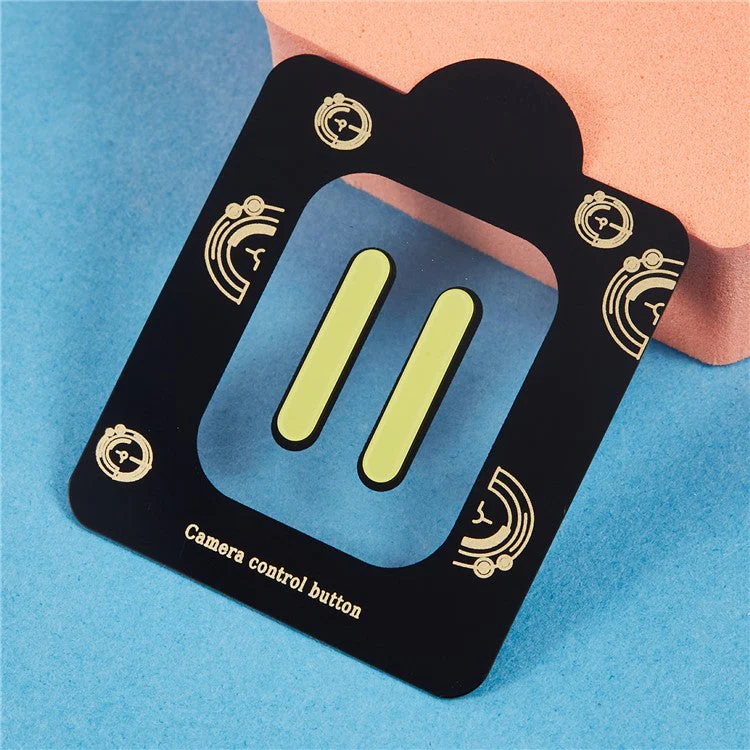 2Pcs Camera Touch Button Protector For iPhone 16 / 16 Plus / 16 Pro / 16 Pro Max Tempered Glass Film - Yellow - Image 3