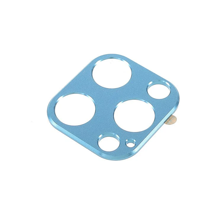 2Pcs/Set Aluminum Alloy Precise Cutout Anti-scratch Camera Lens Protectors for iPhone 13 Pro 6.1 inch/13 Pro Max 6.7 inch - Sky Blue - Image 4
