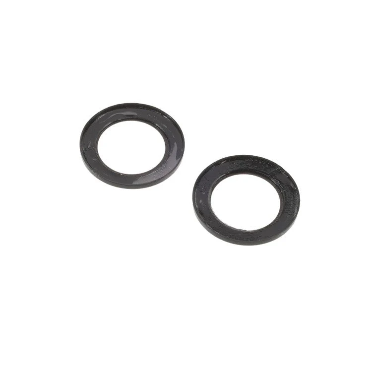 2pcs/Set Monochrome Design AGC Glass Camera Lens Protector Film Guard for iPhone 13/13 mini - Black - Image 3