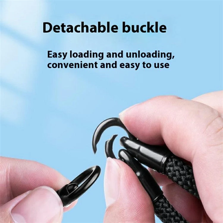 3-in-1 Multi-Functional Detachable Phone Lanyard with Tether Tab, Anti-Loss Phone Crossbody Strap - Blackish Green - Image 3