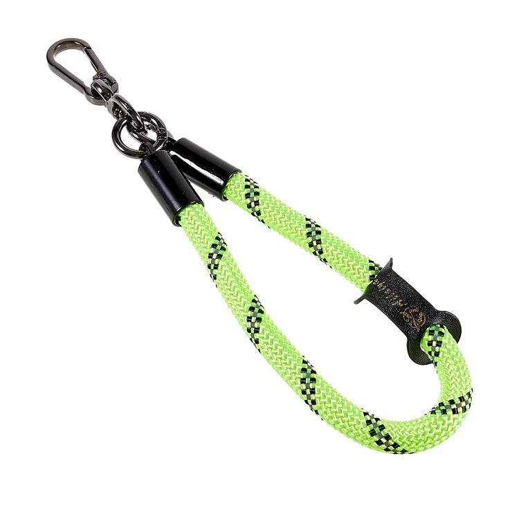 30cm Thickened Lanyard Hand Wrist Strap for Phone, USB Flash Drive, Keychain, ID Name Tag - Fluorescent Green - Image 3