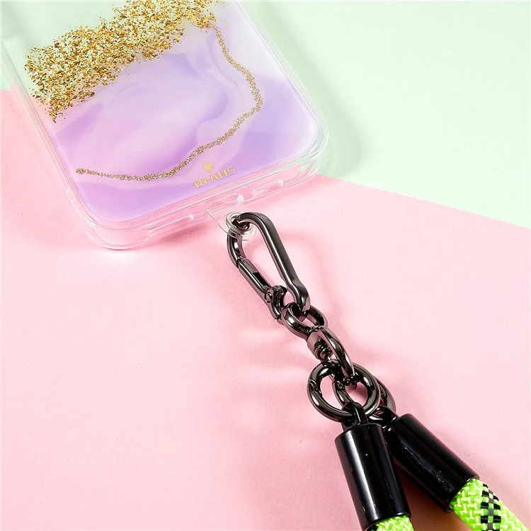 30cm Thickened Lanyard Hand Wrist Strap for Phone, USB Flash Drive, Keychain, ID Name Tag - Fluorescent Green - Image 4