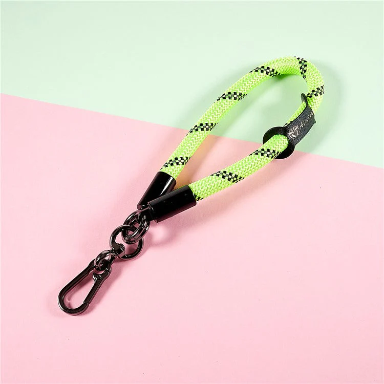 30cm Thickened Lanyard Hand Wrist Strap for Phone, USB Flash Drive, Keychain, ID Name Tag - Fluorescent Green - Image 5