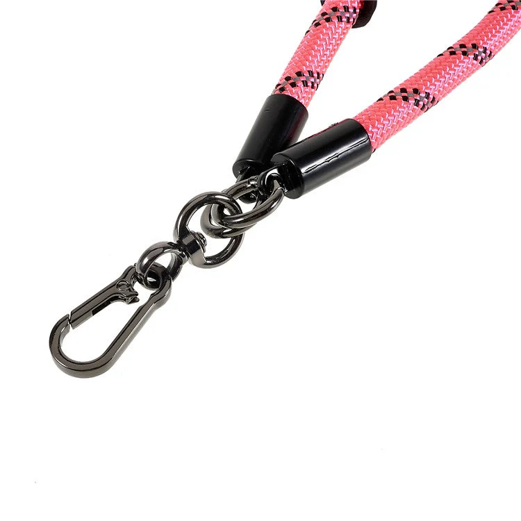 30cm Thickened Lanyard Hand Wrist Strap for Phone, USB Flash Drive, Keychain, ID Name Tag - Pink - Image 2