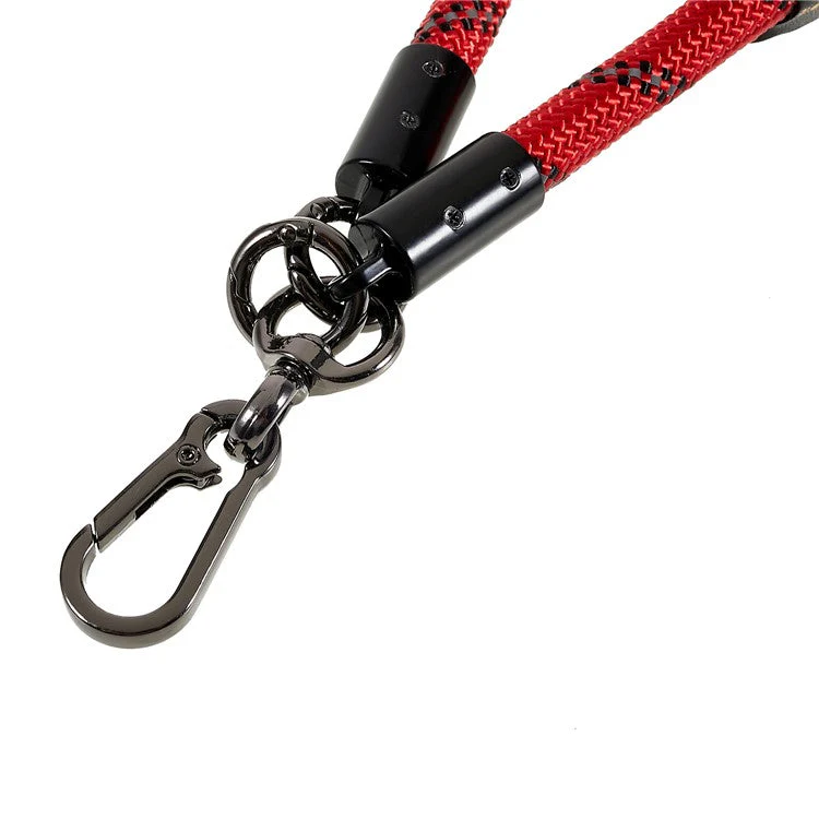 30cm Thickened Lanyard Hand Wrist Strap for Phone, USB Flash Drive, Keychain, ID Name Tag - Red - Image 2