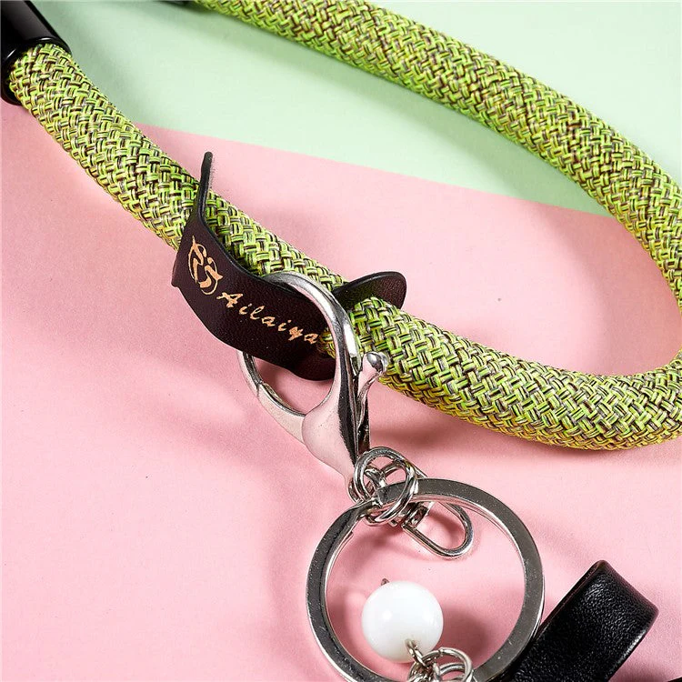30cm Thickened Phone Hand Wrist Strap USB Flash Drives Keychains DSLR Camera Lanyard Holder - Fluorescent Green - Image 6