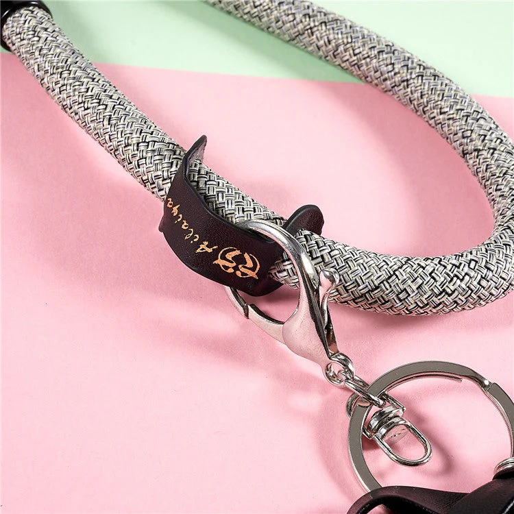 30cm Thickened Phone Hand Wrist Strap USB Flash Drives Keychains DSLR Camera Lanyard Holder - Grey - Image 6