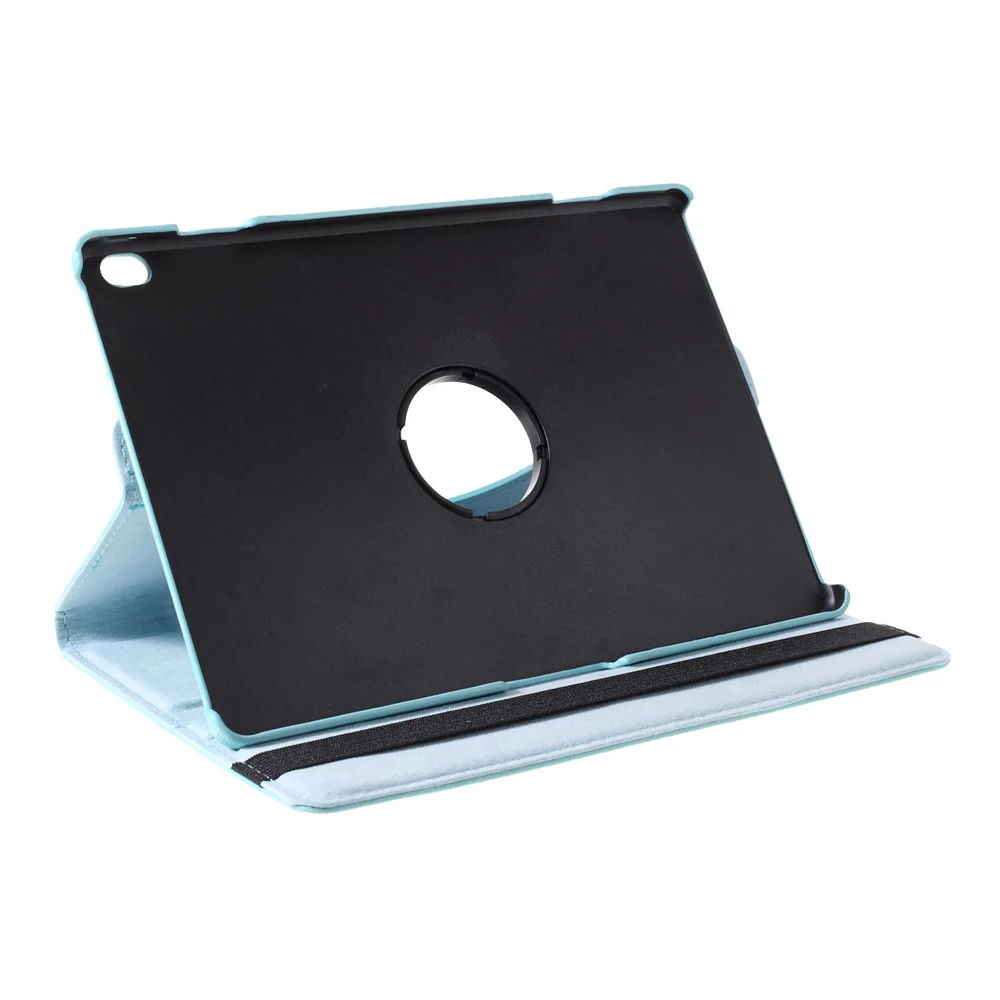 360 Degrees Rotating Stand Leather Case for Lenovo Tab M10 - Baby Blue - Image 4