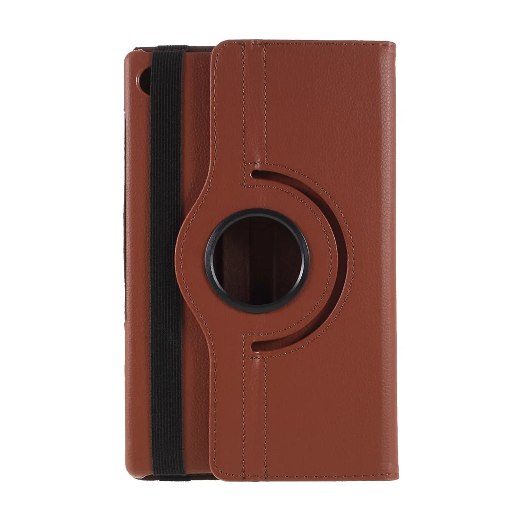 360 Degrees Rotating Stand Leather Case for Lenovo Tab M10 HD Gen 2 TB-X306X - Brown - Image 2