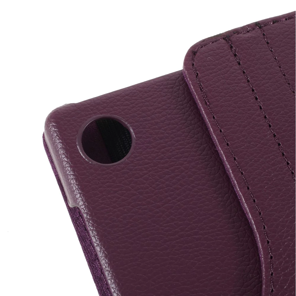 360 Degrees Rotating Stand Leather Case for Lenovo Tab M10 HD Gen 2 TB-X306X - Purple - Image 5