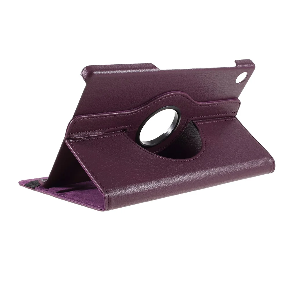 360 Degrees Rotating Stand Leather Case for Lenovo Tab M10 HD Gen 2 TB-X306X - Purple - Image 8