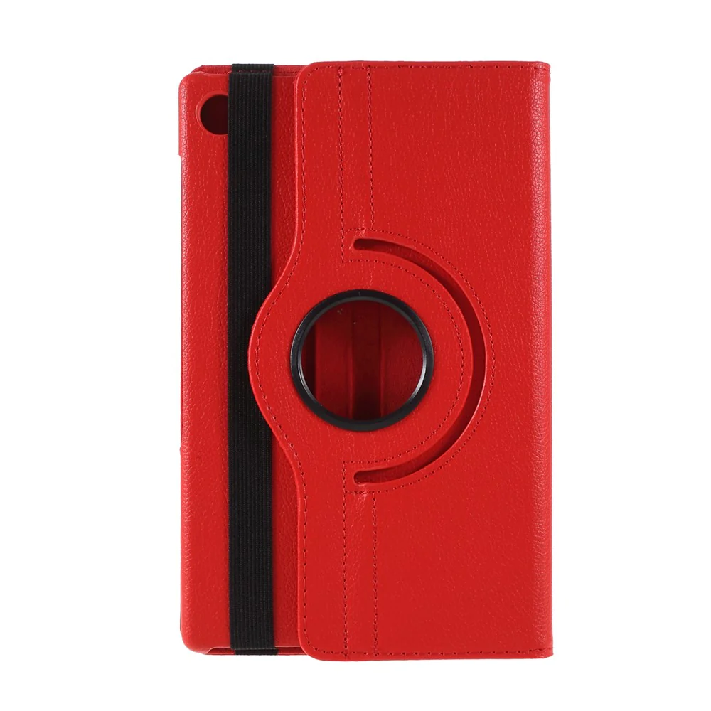 360 Degrees Rotating Stand Leather Case for Lenovo Tab M10 HD Gen 2 TB-X306X - Red - Image 2