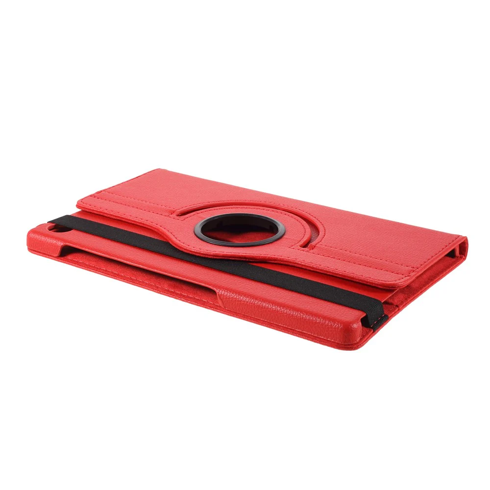 360 Degrees Rotating Stand Leather Case for Lenovo Tab M10 HD Gen 2 TB-X306X - Red - Image 4
