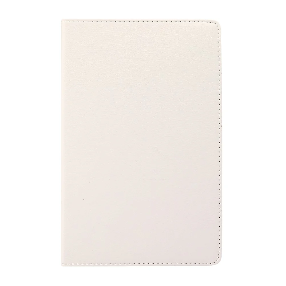 360° Swiveling Stand Design Litchi Texture Leather Case for Lenovo Tab M10 Plus - White - Image 2