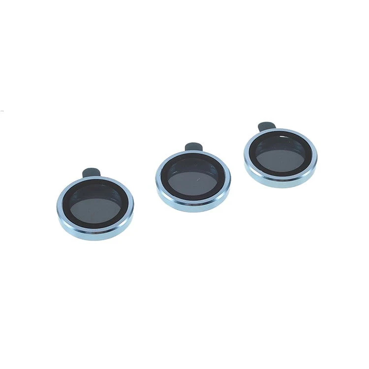 3Pcs/Set Ultra Clear Monochrome AGC Glass Camera Lens Film Guard for iPhone 13 Pro 6.1 inch/13 Pro Max 6.7 inch - Blue - Image 3