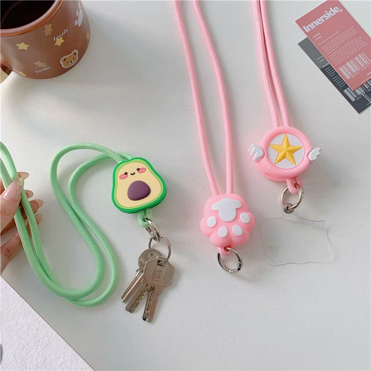 45cm Phone Lanyard Cartoon Pendant Crossbody Rope Neck Strap with Patch - Dinosaur - Image 3