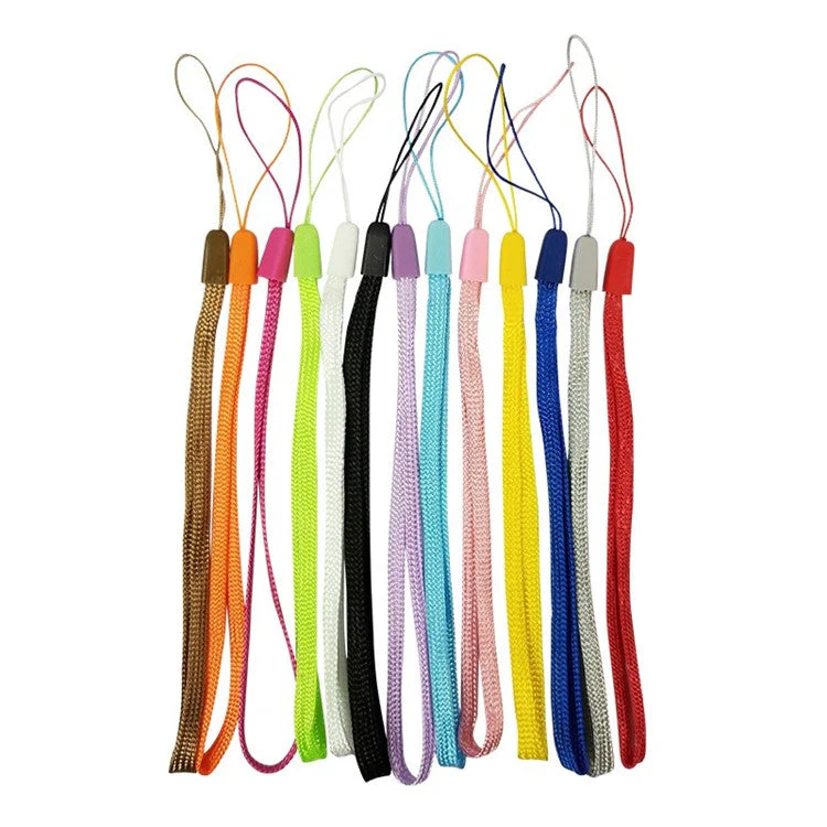 50Pcs / Pack Mobile Phone Anti-drop Anti-lost Nylon Wrist Rope Flashlight Power Bank Lanyard - Black - Image 2
