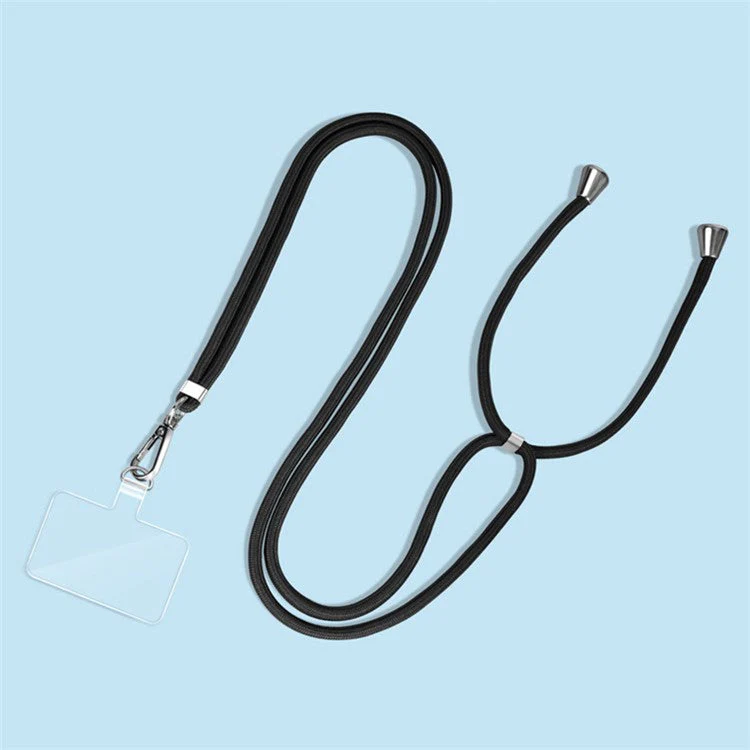 6mm Nylon Phone Strap Neck Crossbody Cell Phone Lanyard with Pad - Dark Green - Image 3