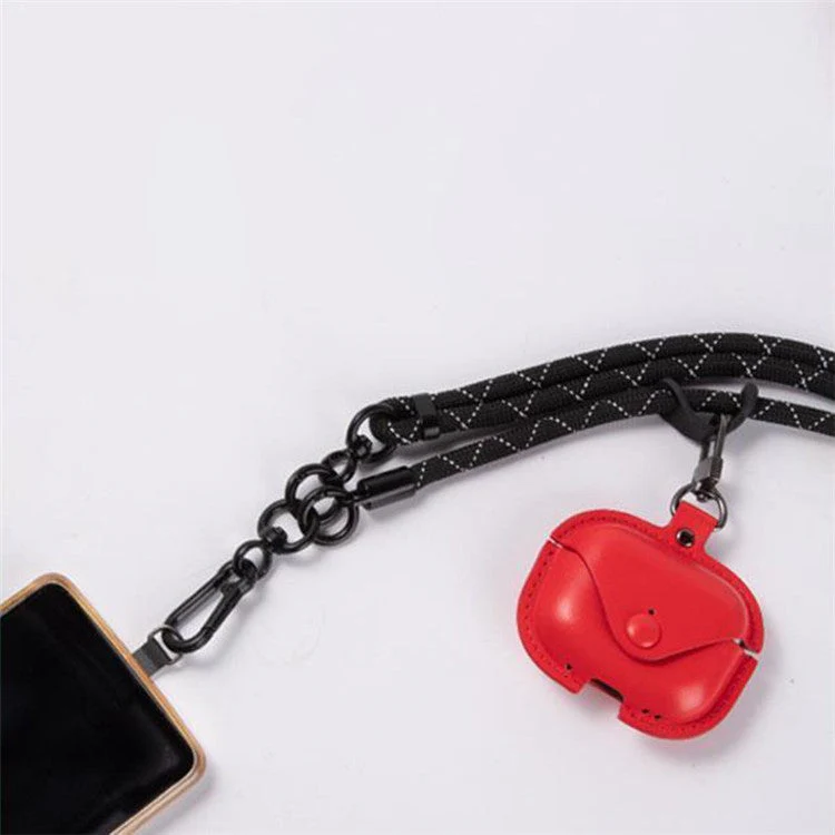7mm Phone Lanyard Adjustable Nylon Neck Strap with Tether Tab - Fluorescent Rose - Image 2