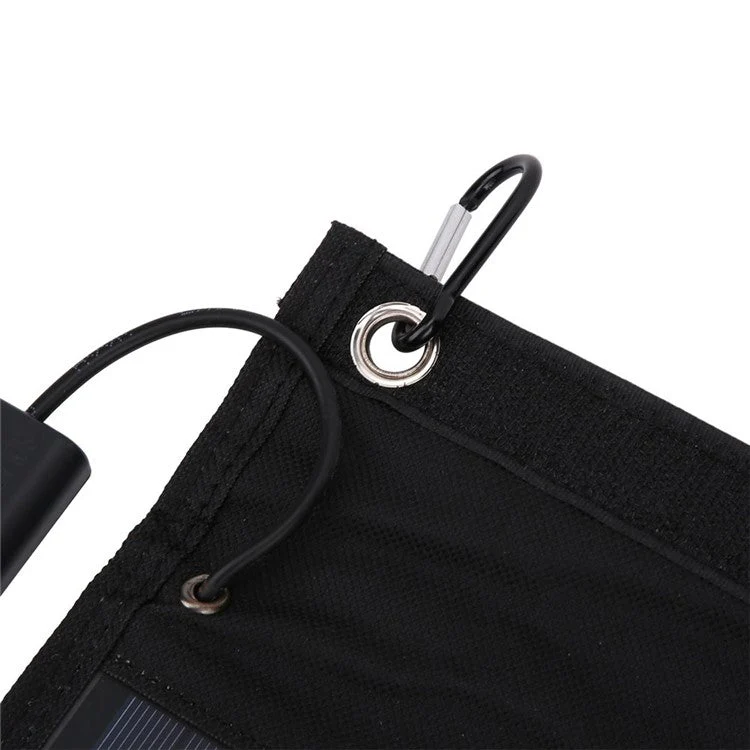 8W Foldable Solar Panel Monocrystalline Silicon Portable Outdoor Phone Solar Charger Power Bank - Image 8