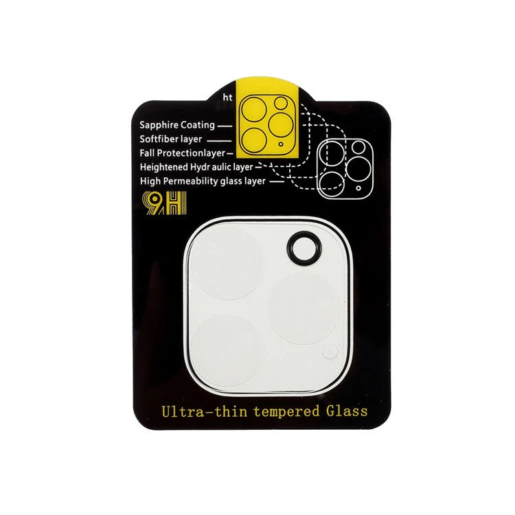 9H Hardness Full Coverage Ultra-thin Tempered Glass Camera Lens Protector for iPhone 12 Pro Max - Image 3
