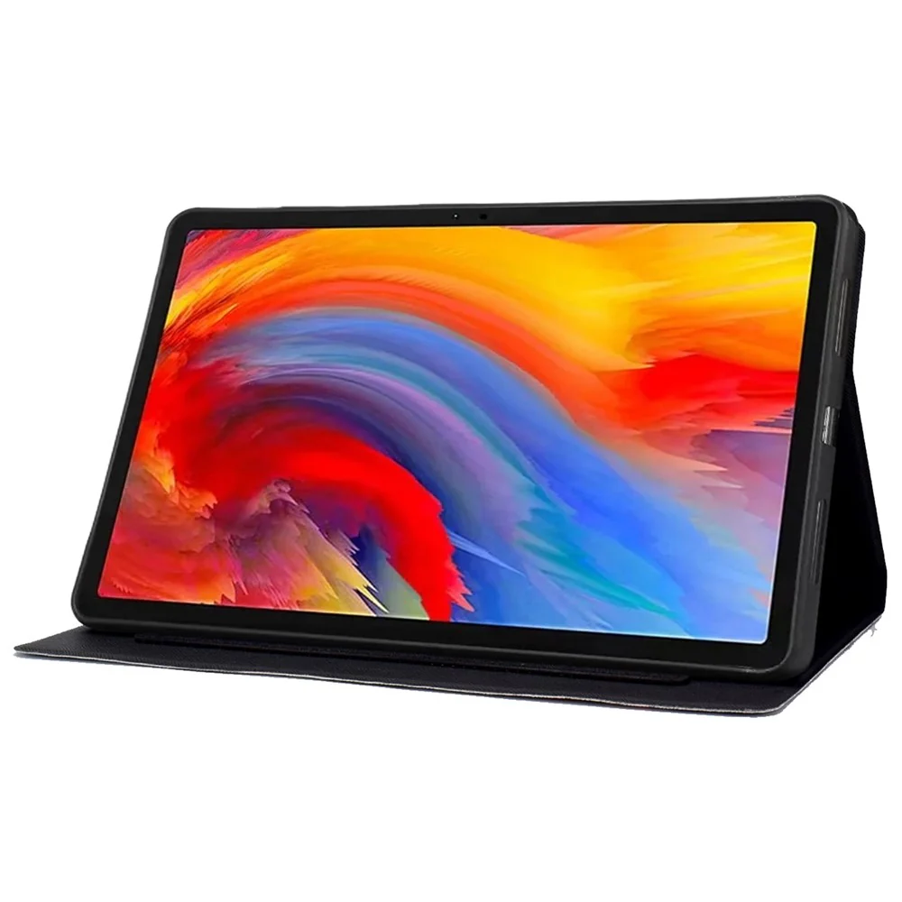 A2 For Lenovo Tab M11 / Xiaoxin Pad 11 2024 Leather Case Pattern Printed Card Slots Tablet Cover - Colorful Pineapple - Image 3