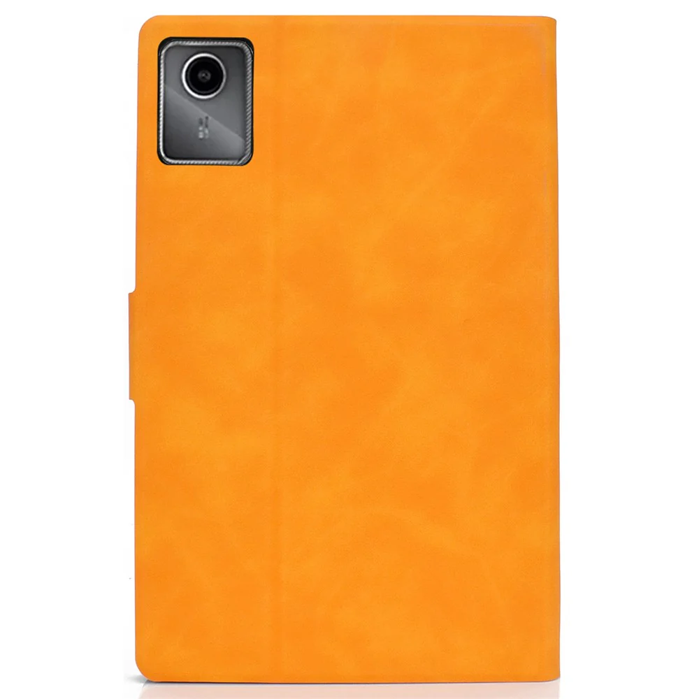 A4 For Lenovo Tab M11 / Xiaoxin Pad 11 2024 Case Card Holder Cowhide Texture Leather Tablet Cover - Khaki - Image 7