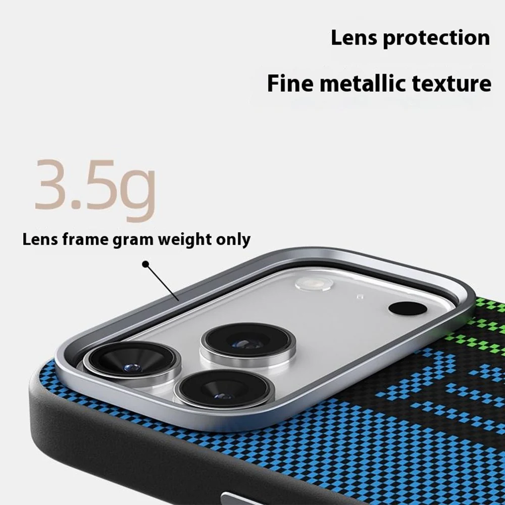 ABEEL For iPhone 17 Pro Max Case Compatible with MagSafe Printed PC TPU Aluminum Alloy Leather Phone Cover - Outstanding No. 1 - Image 8
