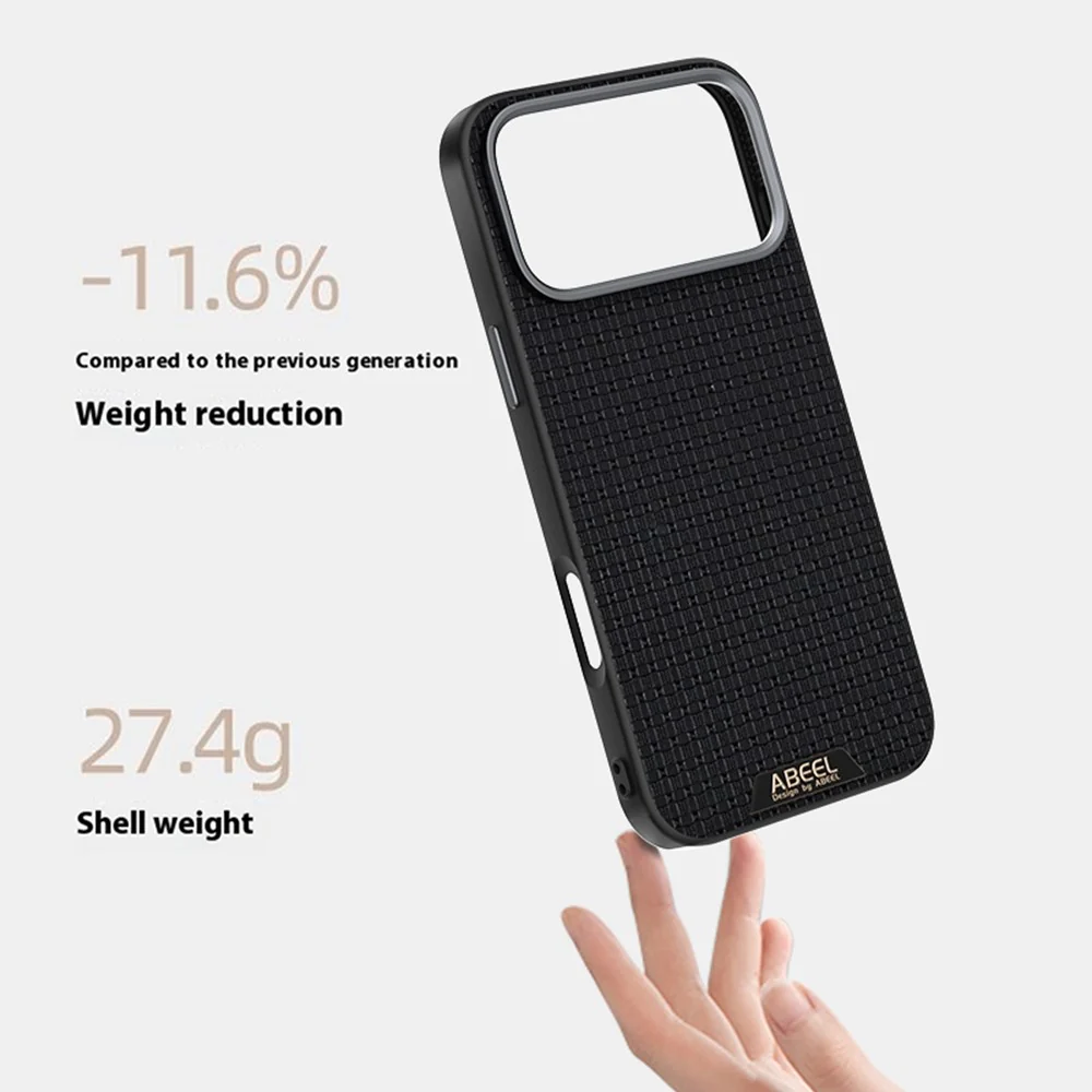 ABEEL For iPhone 17 Pro Max Case Compatible with MagSafe Textured Micro-Embossing Back Cover - Green - Image 4