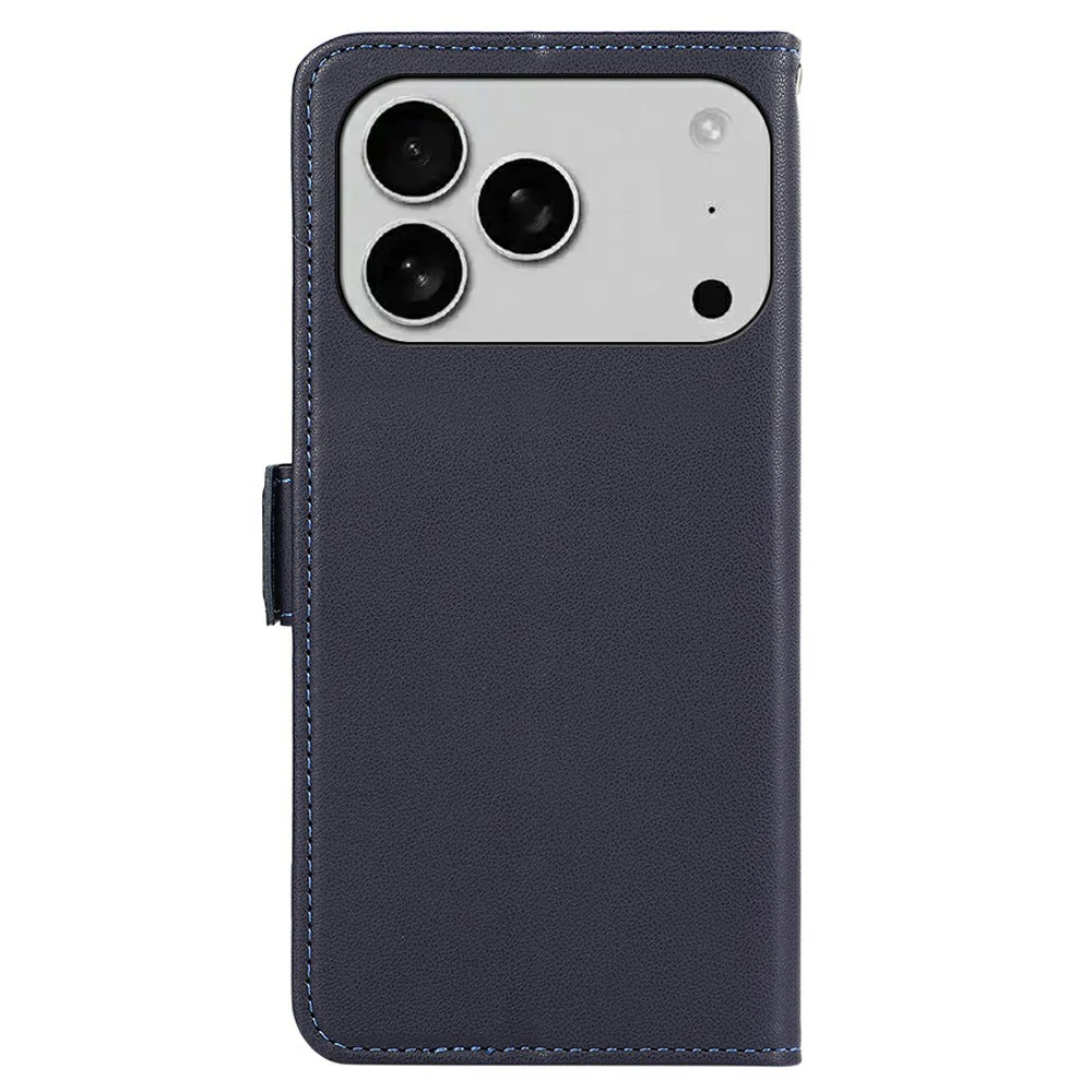 ABEEL For iPhone 17 Pro Max Case Leather Phone Cover with RFID Blocking Wallet - Blue - Image 7