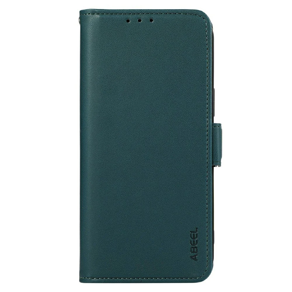 ABEEL For iPhone 17 Pro Max Case Leather Phone Cover with RFID Blocking Wallet - Green - Image 6