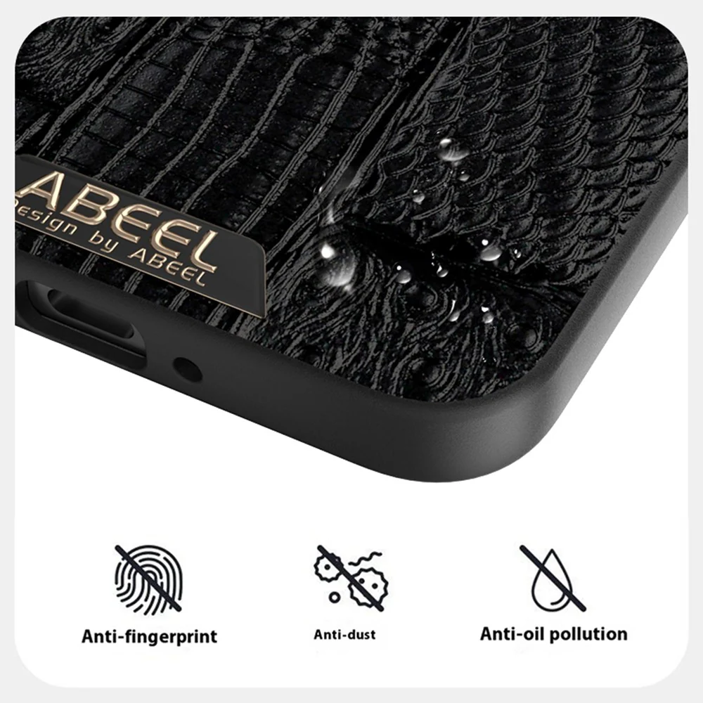 ABEEL For Oppo Reno14 Pro 5G (Global) Case Compatible with MagSafe Beast Texture Micro-Embossing Back Cover - Black - Image 5